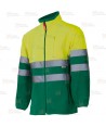 Chaqueta polar de alta visibilidad bicolor