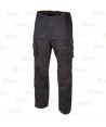 Pantalón de trabajo multibolsillos con refuerzos en tejido canvas en color negro