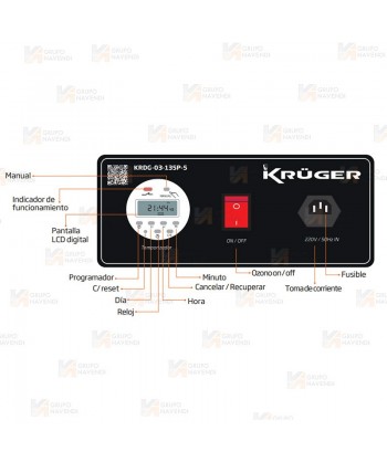 Generador profesional de ozono 10G para grandes superficies