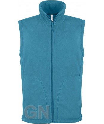 Chaleco de forro polar para hombre color azul tropical