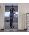 Barra de anclaje de aluminio para dos usuarios para puertas