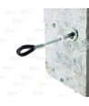 Punto de anclaje reutilizable para estructuras de cemento