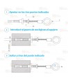 Punto de anclaje reutilizable para estructuras de cemento