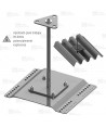 Poste de anclaje de acero inox. para fijar en techos de chapa