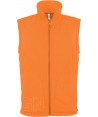 Chaleco de forro polar para hombre color naranja