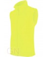 Chaleco de forro polar para hombre  color amarillo A.V.