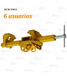 Punto de anclaje regulable para vigas metálicas para 6 usuarios