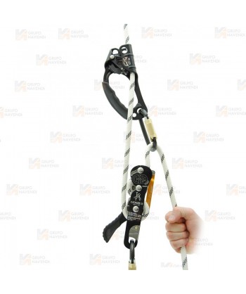 Descendedor ascendedor Indy Evo Plus con autobloqueo y sistema antipánico para cuerdas