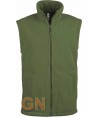 Chaleco de forro polar para hombre color verde oliva