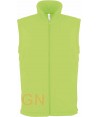Chaleco de forro polar para hombre color lima