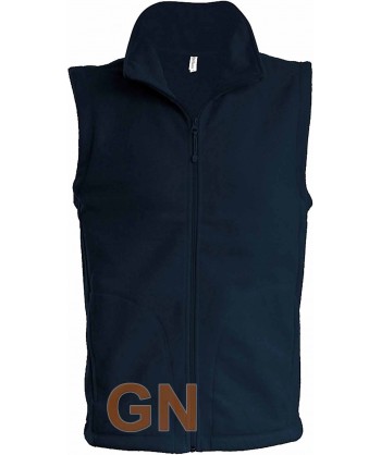 Chaleco de forro polar para hombre color marino