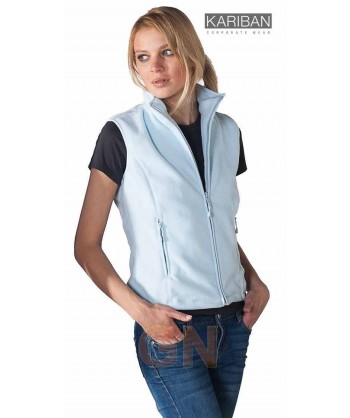 Chaleco de forro polar para hombre color blanco