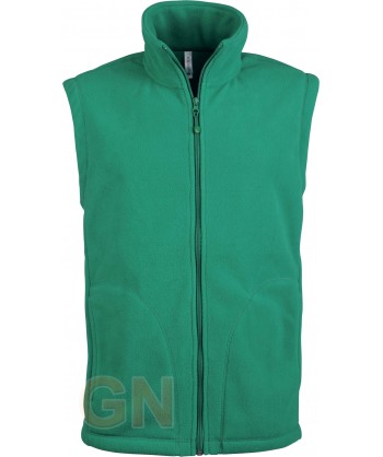 Chaleco de forro polar  color verde kelly