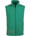 Chaleco de forro polar  color verde kelly
