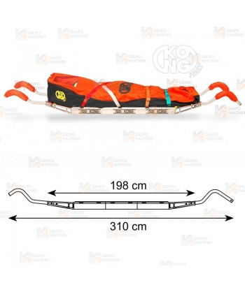 Camilla desmontable de aluminio para rescate en montaña