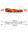 Camilla desmontable de aluminio para rescate en montaña