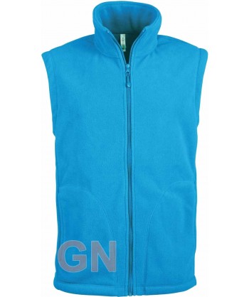 Chaleco de forro polar  color celeste