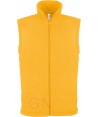 Chaleco de forro polar  color amarillo