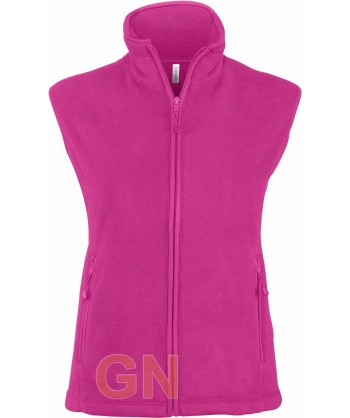 Chaleco de forro polar  color fucsia