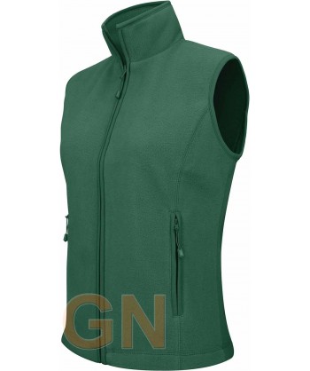 Chaleco de forro polar  color verde bosque