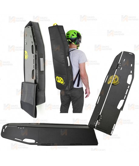 Tablero espinal de fibra de carbono plegable en cuatro