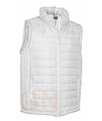 Chaleco deportivo acolchado color blanco
