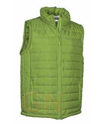Chaleco deportivo acolchado color verde manzana