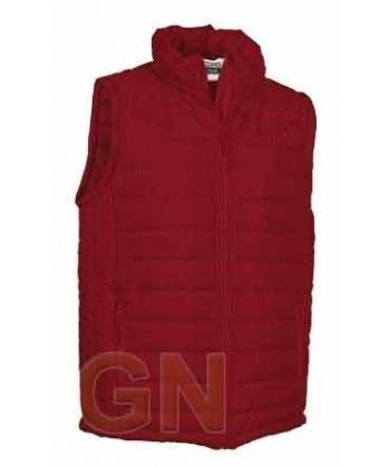 Chaleco deportivo acolchado color rojo