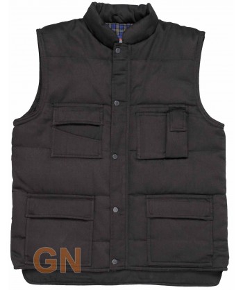 Chaleco acolchado grandes tallas negro