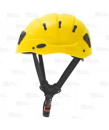 Casco para trabajos verticales color amarillo