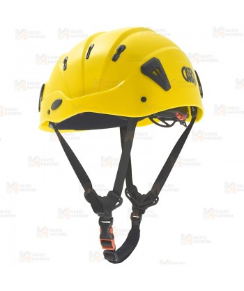 Casco para trabajos verticales color amarillo