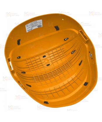Casco para trabajos verticales color naranja