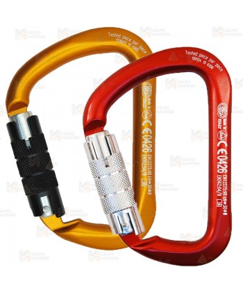 Mosquetón asimétrico de aluminio Twist Lock