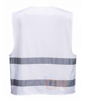 Chaleco ligero impermeable con cintas reflectantes
