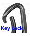 Mosquetón asimétrico de aluminio Screw Lock color negro