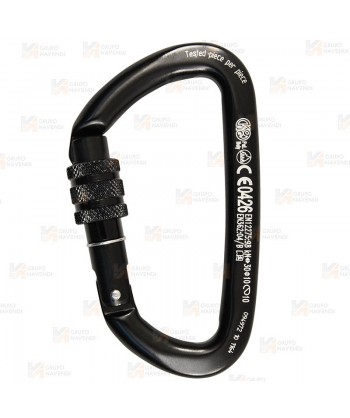 Mosquetón asimétrico de aluminio Screw Lock  (30 kN)