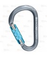 Mosquetón HMS de aluminio Twist-Lock 
 tipo key-lock color gris