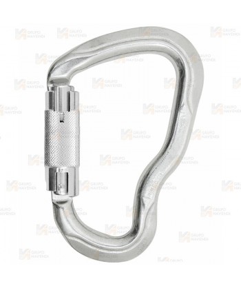 Mosquetón Ferrata de aluminio cierre Tri Lock  (30 kN y 26 Ø)