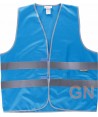 Chaleco con cintas reflectantes azul