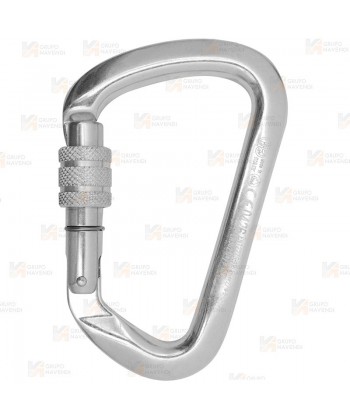 Mosquetón asimétrico de aluminio Screw Lock  (27 kN y 23 Ø)