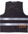 Chaleco con cintas reflectantes negro