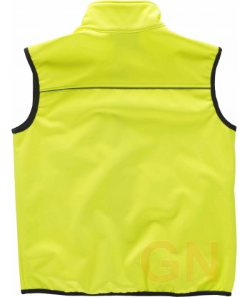 Chaleco softshell amarillo alta visibilidad