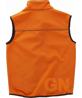 Chaleco softshell naranja alta visibilidad