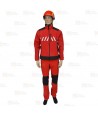 Chaqueta softshell para equipos de rescate color rojo y negro