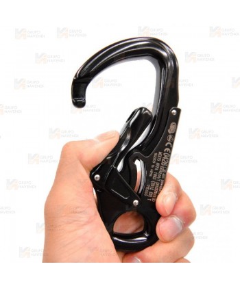 Mosquetón de aluminio con doble gatillo de seguridad (33 kN)