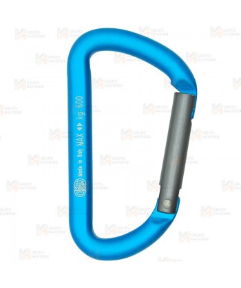 Mosquetón auxiliar de aluminio. No utilizar para escalada. 6kN