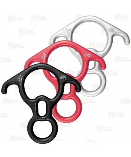 Descensor de aluminio tipo ocho con orejas