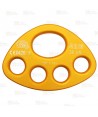 Placa multianclaje de 4 agujeros de aluminio (36 kN)