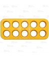 Placa multianclaje de 10 agujeros de aluminio (36 kN)