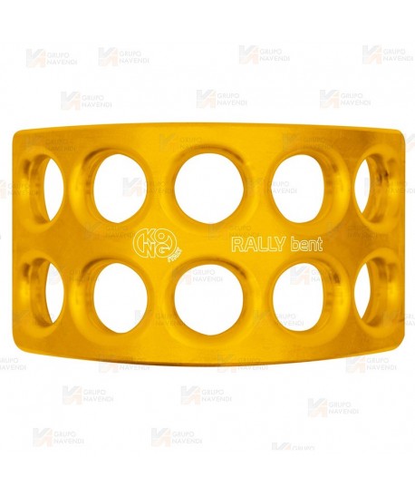 Placa multianclaje curva de 10 agujeros de aluminio (36 kN)
